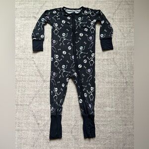 Little Sleepies Skeleton Dance Halloween Bamboo Zippy Pajamas (6-12 months)